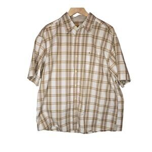 Mens Carhartt Short Sleeve Paid Button Up shirt Size XL Casual, great condition